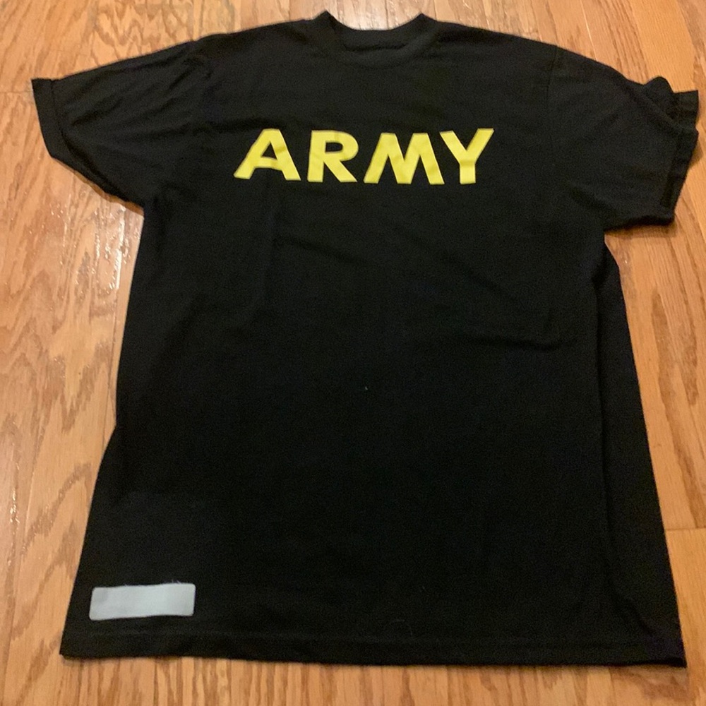 Army pt t shirt small s crew black